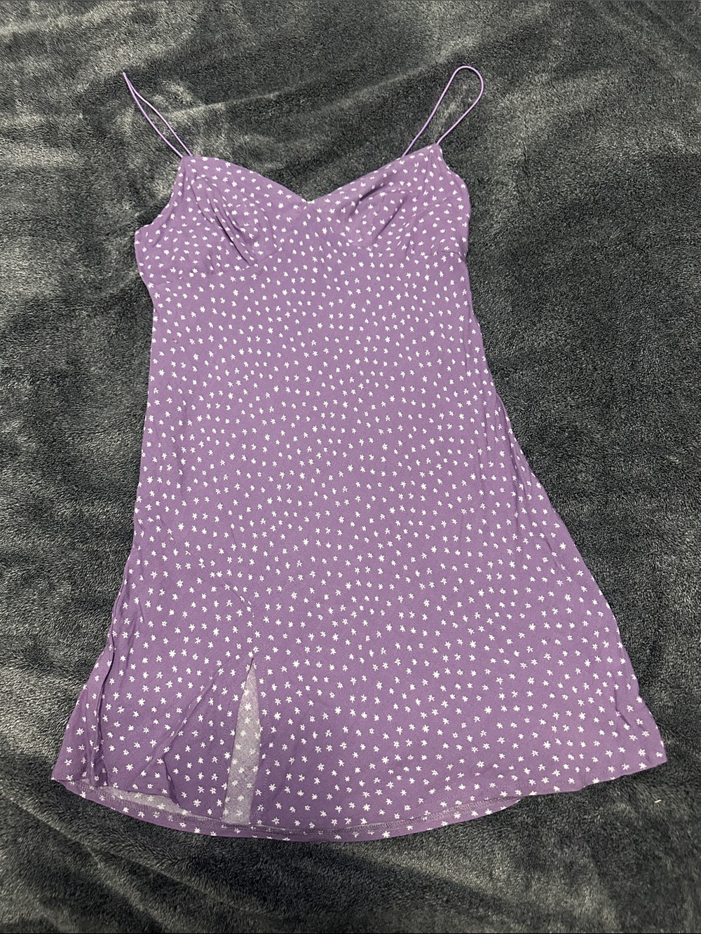 La Hearts Lilac Star-Print Slip Top
